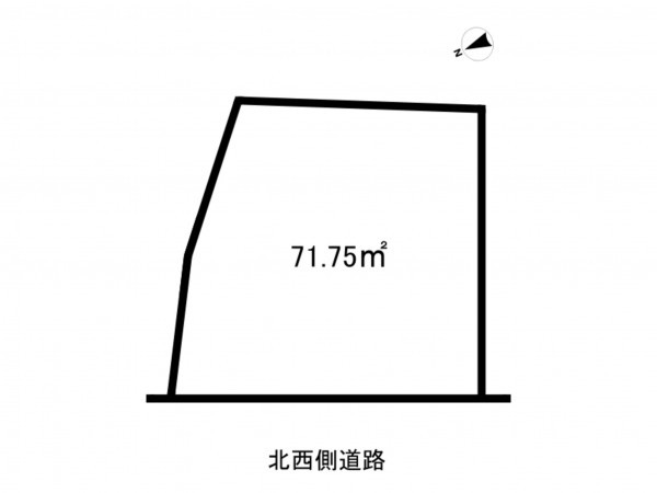 板橋区中台、土地の間取り画像です