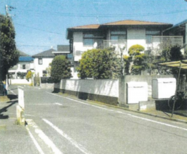 練馬区大泉学園町、土地の前面道路を含む現地写真画像です