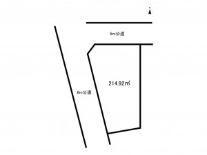 練馬区大泉学園町、土地の間取り画像です