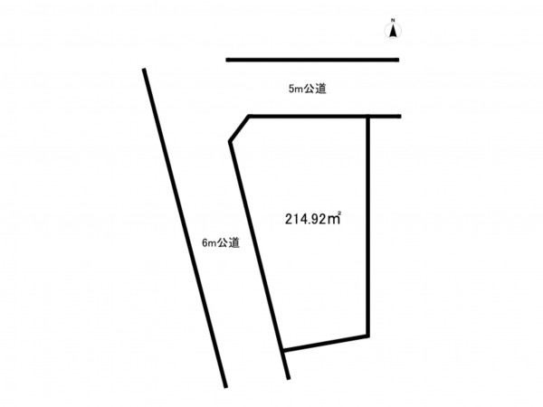 練馬区大泉学園町、土地の間取り画像です