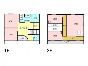 練馬区北町、中古一戸建ての間取り画像です