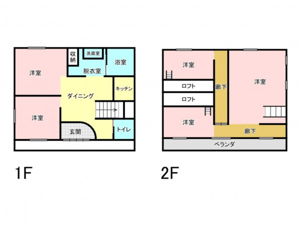 練馬区北町、中古一戸建ての間取り画像です