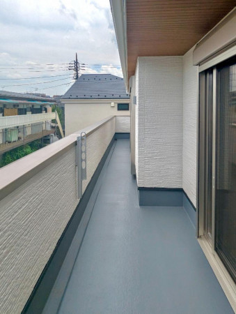 練馬区小竹町、新築一戸建てのバルコニー画像です