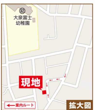 練馬区南大泉、新築一戸建ての地図画像です
