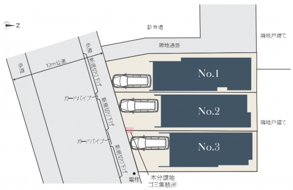 練馬区南大泉、新築一戸建ての間取り画像です