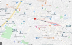 練馬区栄町、中古マンションの地図画像です