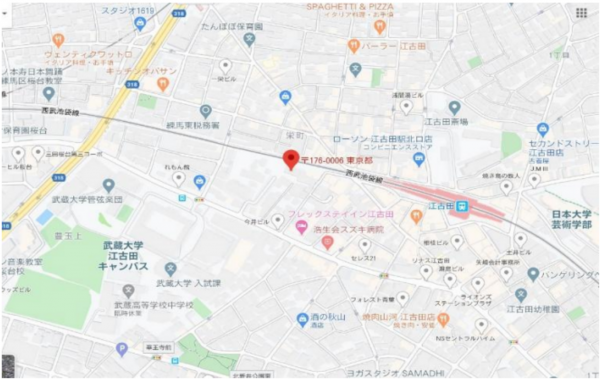 練馬区栄町、中古マンションの地図画像です