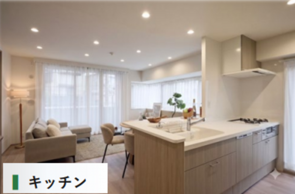 練馬区下石神井、中古マンションのキッチン画像です