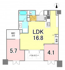 練馬区豊玉北、中古マンションの間取り画像です