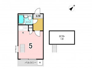 練馬区中村、中古一戸建ての間取り画像です