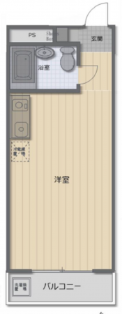 練馬区豊玉北、中古マンションの間取り画像です
