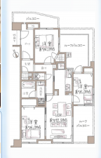 練馬区谷原、中古マンションの間取り画像です