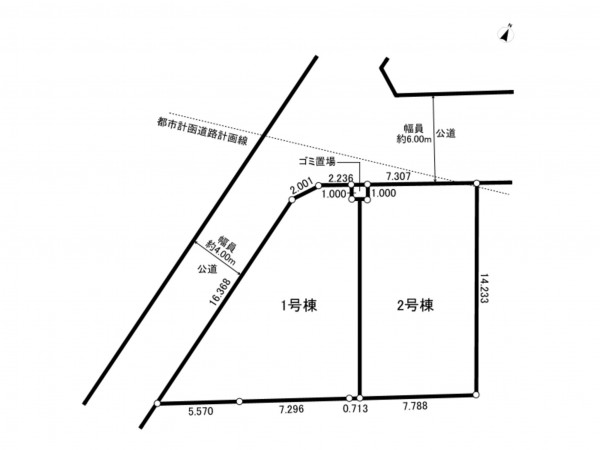 練馬区東大泉、新築一戸建ての間取り画像です