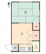 練馬区小竹町、中古一戸建ての間取り画像です