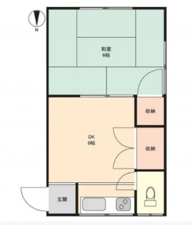 練馬区小竹町、中古一戸建ての間取り画像です