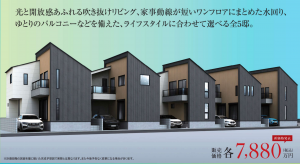 練馬区三原台、新築一戸建ての外観画像です