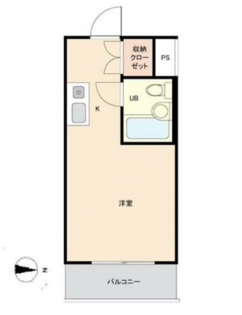 練馬区中村北、中古マンションの間取り画像です