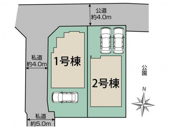 練馬区上石神井、新築一戸建ての間取り画像です