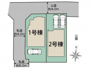 練馬区上石神井、新築一戸建ての間取り画像です