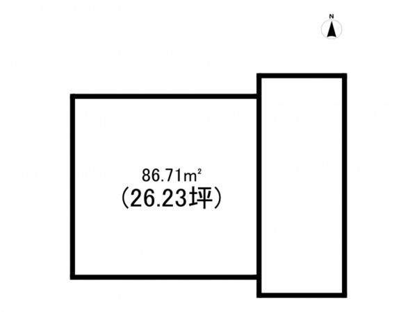 練馬区向山、土地の間取り画像です