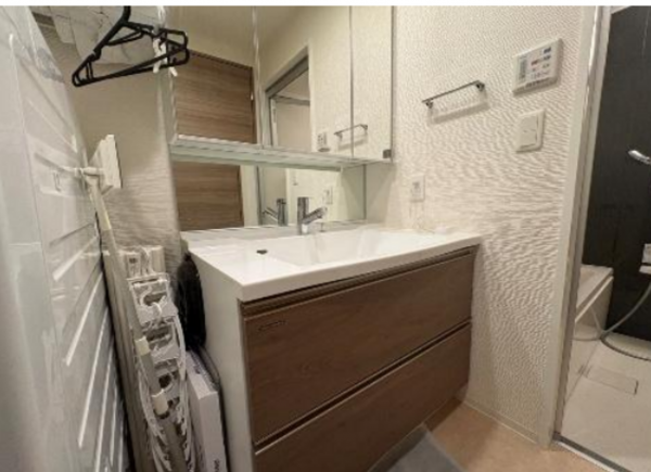 練馬区田柄、中古マンションの洗面画像です