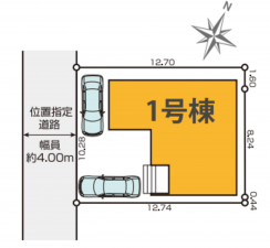 練馬区石神井台、新築一戸建ての間取り画像です