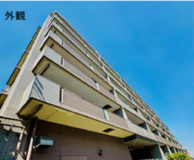 練馬区石神井町、中古マンションの外観画像です