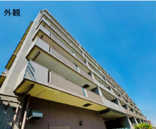 練馬区石神井町、中古マンションの外観画像です