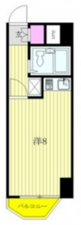 練馬区石神井町、中古マンションの間取り画像です
