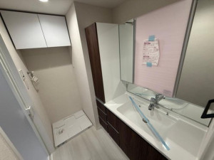 練馬区中村北、中古マンションの洗面画像です