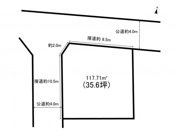 練馬区大泉学園町、土地の間取り画像です