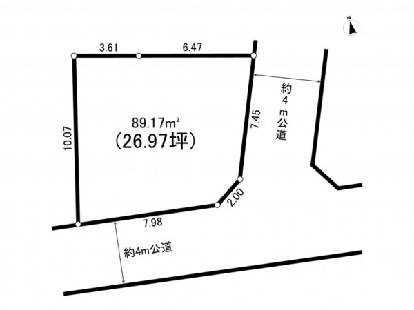 練馬区旭町、土地の間取り画像です