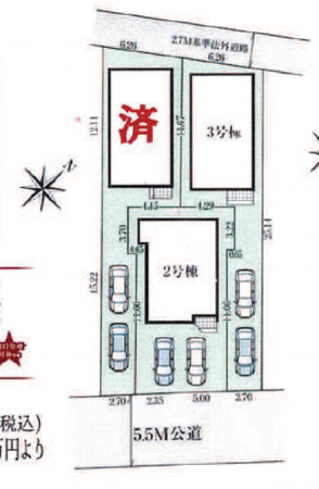 練馬区南田中、新築一戸建ての間取り画像です