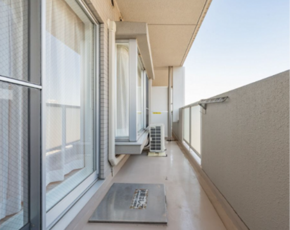 練馬区南大泉、中古マンションのバルコニー画像です