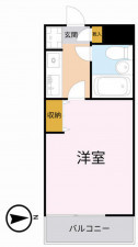 練馬区錦、中古マンションの間取り画像です
