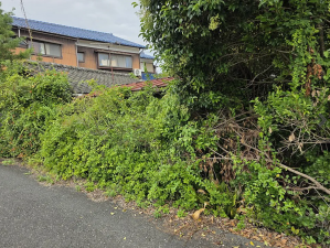 北九州市門司区吉志、土地の前面道路を含む現地写真画像です