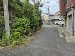 北九州市門司区吉志、土地の前面道路を含む現地写真画像です