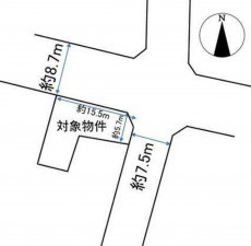 北九州市門司区東本町、土地の間取り画像です