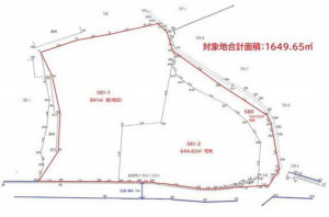 北九州市門司区恒見町、土地の間取り画像です