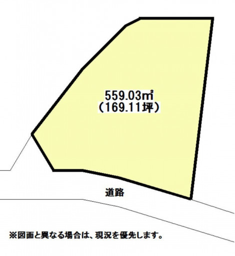 北九州市門司区高砂町、土地の間取り画像です