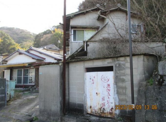 北九州市門司区田野浦、土地の前面道路を含む現地写真画像です