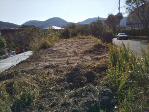北九州市門司区吉志、土地の前面道路を含む現地写真画像です
