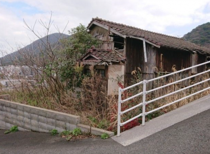 北九州市門司区上藤松、土地の前面道路を含む現地写真画像です