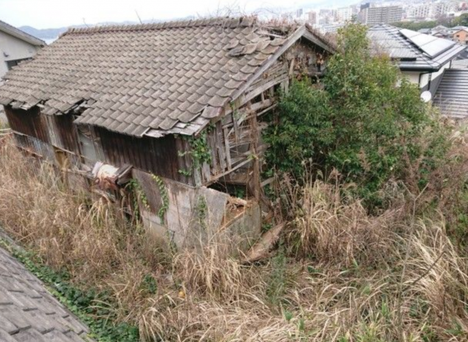 北九州市門司区上藤松、土地の前面道路を含む現地写真画像です