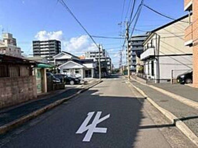 北九州市門司区下馬寄、土地の前面道路を含む現地写真画像です