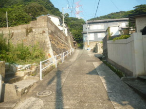 北九州市門司区清見、土地の前面道路を含む現地写真画像です