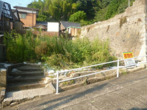 北九州市門司区清見、土地の前面道路を含む現地写真画像です