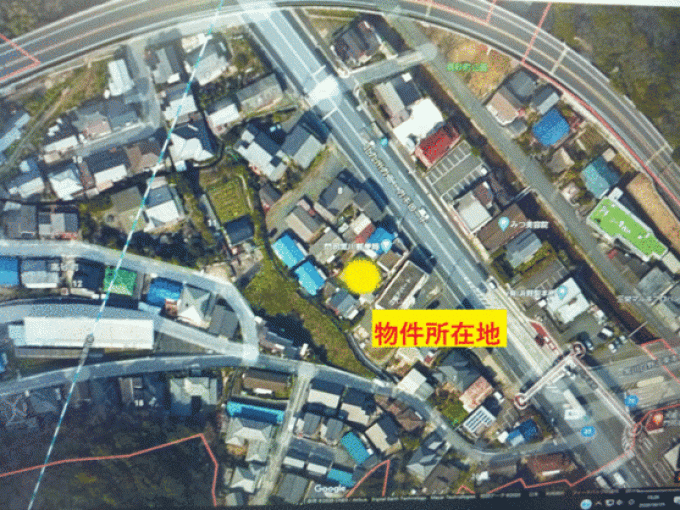北九州市門司区高砂町、土地の地図画像です