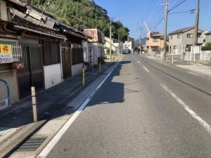 北九州市門司区新開、土地の前面道路を含む現地写真画像です