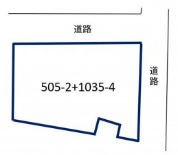 北九州市門司区北川町、土地の間取り画像です